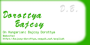 dorottya bajcsy business card